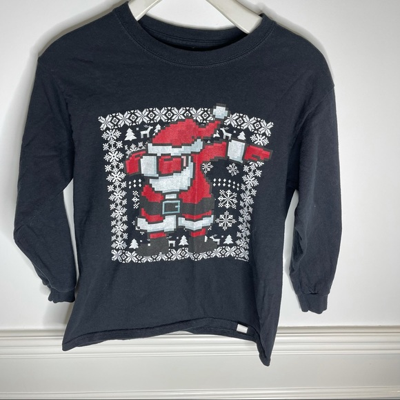 DABBING Dancing Santa Long Sleeve T Shirt - Picture 3 of 8